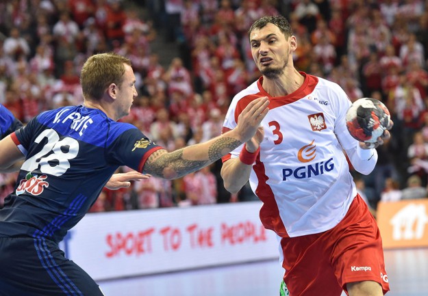 Krzysztof Lijewski Valentin Porte Szczypiorniści Polska Francja Fot. PAP/Jacek Bednarczyk