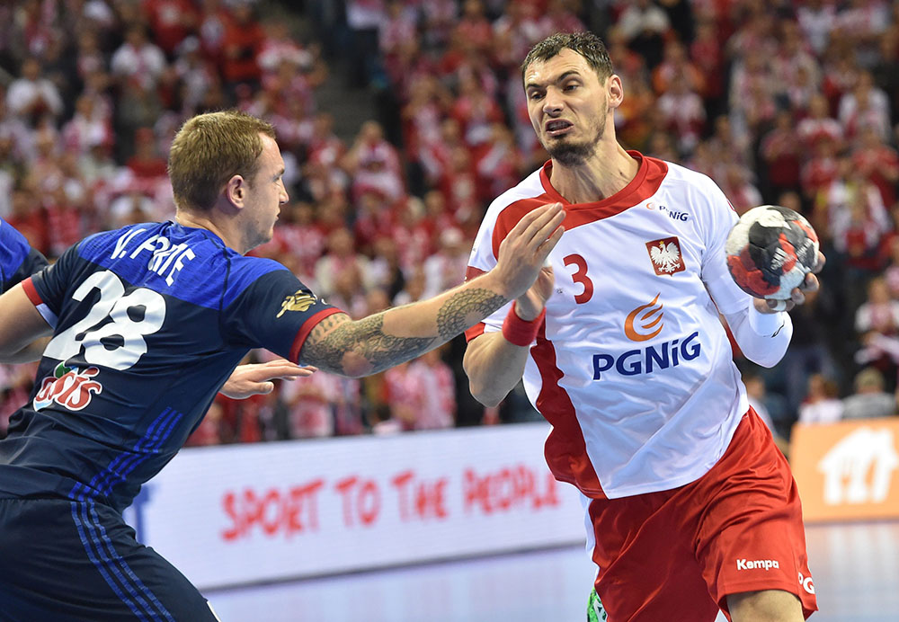 Krzysztof Lijewski Valentin Porte Szczypiorniści Polska Francja Fot. PAP/Jacek Bednarczyk