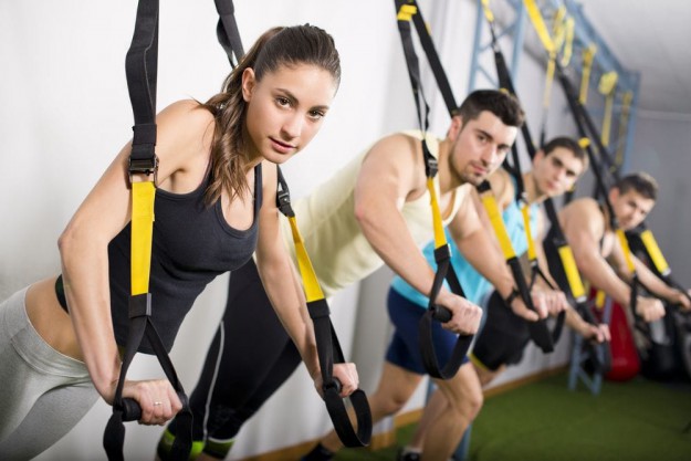 Ćwiczenia na linach — trening TRX trening TRX